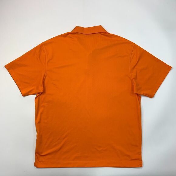 Nike Golf Polo Shirt Mens XL Extra Large Carrot Orange Dri Fit UV Tech - Picture 9 of 12